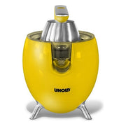 Unold 78132 Power Juicy Spremiagrumi manuale 1100 W con contenitore polpa e piedini antiscivolo colore Giallo