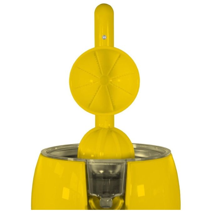 Unold 78132 Power Juicy Spremiagrumi manuale 1100 W con contenitore polpa e piedini antiscivolo colore Giallo
