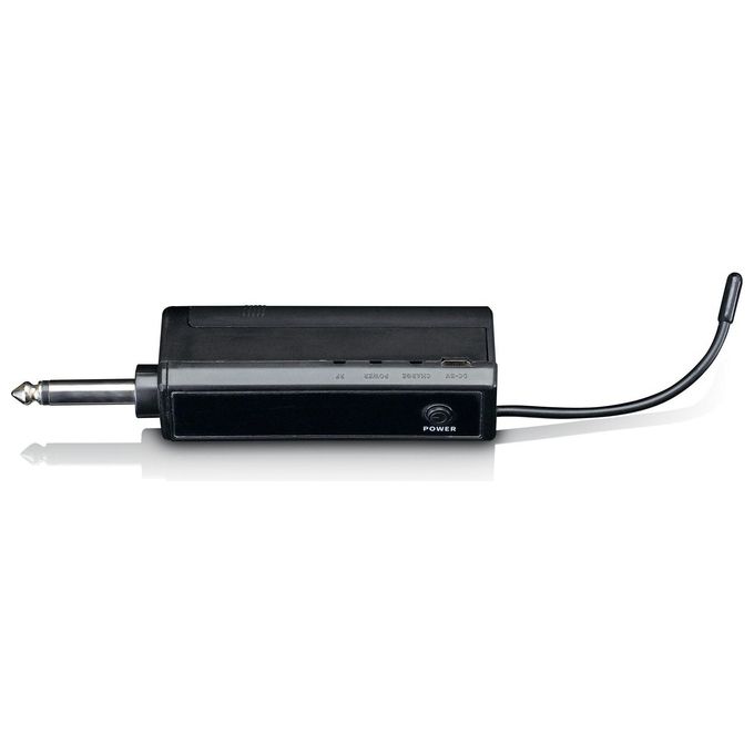 Lenco MCW-020BK Microfono Wireless per Palco con Ricevitore 6,35 mm Portata 15 m Batterie AA incluse colore Nero