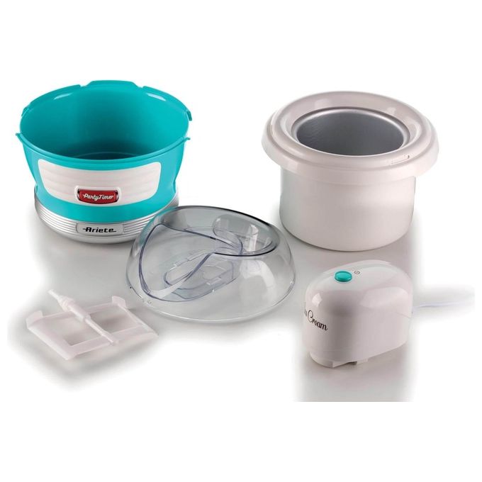 Ariete 643 Party Time Gelatiera Ice Cream Maker 1,5 L 12 W cestello doppio isolamento colore Azzurro