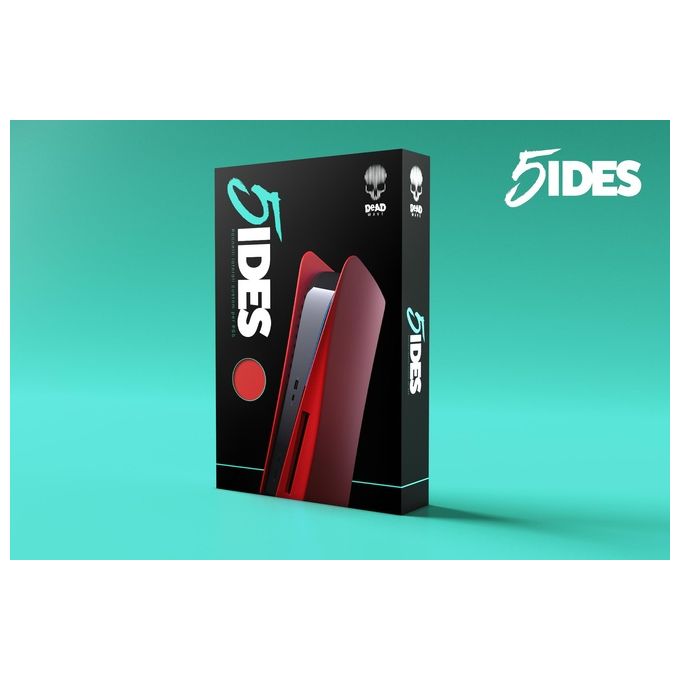 4SIDE 5 Sides Cover Laterale per PlayStation 5 Disk colore Rosso