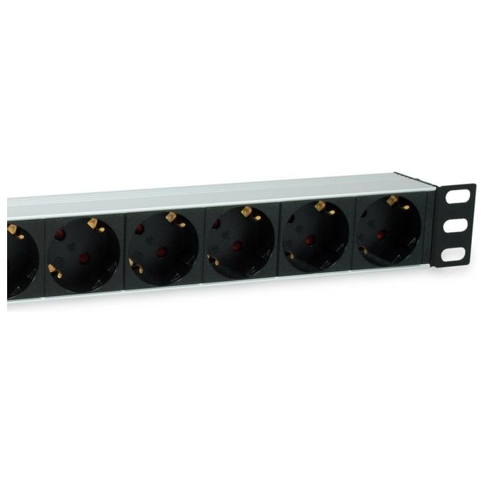 Equip Unita' di Distribuzione dell'Energia (PDU) 7 Prese Ac 1u Nero-Argento
