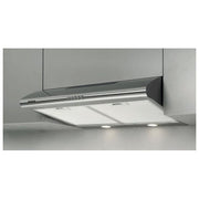Silverline 1201973301 Cappa Incasso 90 cm 483 m³-h Classe D 68 dB Pulsanti colore Argento