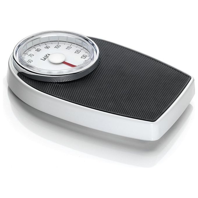 Laica PS2024 Bilancia Pesapersone Meccanica Analogica Portata 150 Kg Senza Batterie colore Bianco Nero