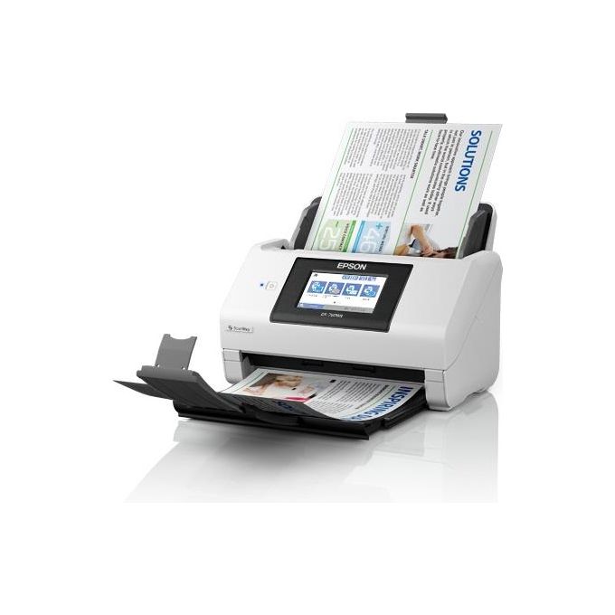 Epson B11B265401 WorkForce DS-790WN Scanner documentale a foglio con ADF fronte retro 100 fogli Wi-Fi Ethernet USB 3.0 touchscreen 10,9 cm colore Nero Bianco