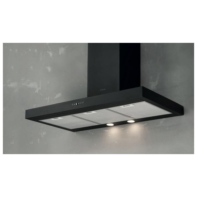 Silverline 3170.6.733.04 Cappa a Parete Aspirante Classe energetica C 3 Velocita' Portata 562m3-h 60cm  Nero