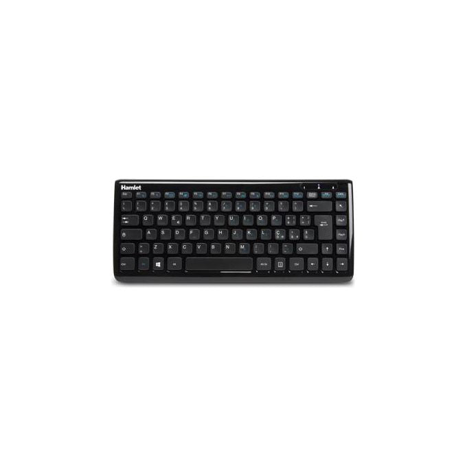 Hamlet XKKITA400CU Tastiera Ita Multimediale Compatta Usb Nero