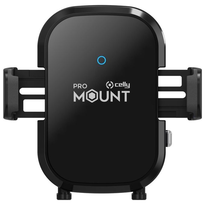 Celly MOUNTCHARGE15 Supporto Auto con Ricarica Wireless 15W Qi Rotazione 360° Smartphone fino a 6.9'' colore Nero