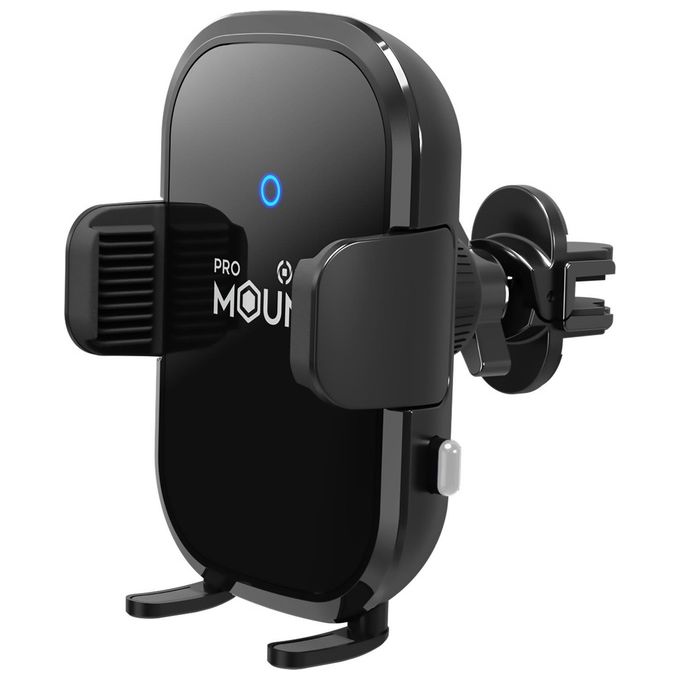 Celly MOUNTCHARGE15 Supporto Auto con Ricarica Wireless 15W Qi Rotazione 360° Smartphone fino a 6.9'' colore Nero