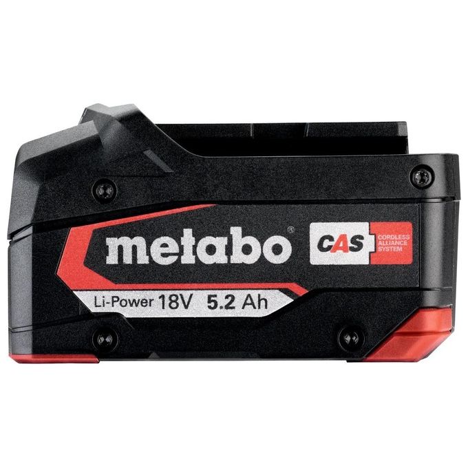 Metabo 625592000 Li-Power Batteria per Elettroutensile 18 V 5.2 Ah Li-Ion AIR COOLED colore Nero