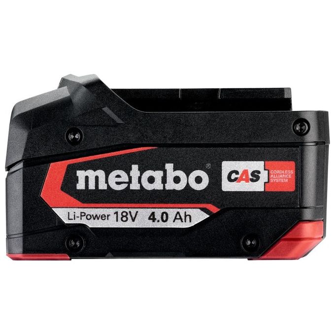 Metabo 625027000 Li-Power Batteria per Elettroutensili 18V 4.0 Ah 72 Wh Ioni di Litio colore Nero