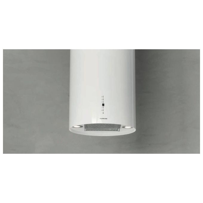 Silverline 4170.4.733.02 Cappa Verniciata ad Isola Aspirante Controllo touch Classe energetica A 5 Velocita' Portata 662m3-h 40cm Bianco