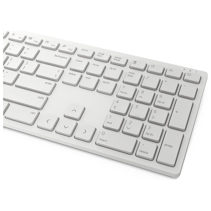 Dell KM5221W Pro Kit Tastiera e Mouse Wireless QWERTY Full-size Layout Italiano 2.4 GHz 1600 DPI colore Bianco