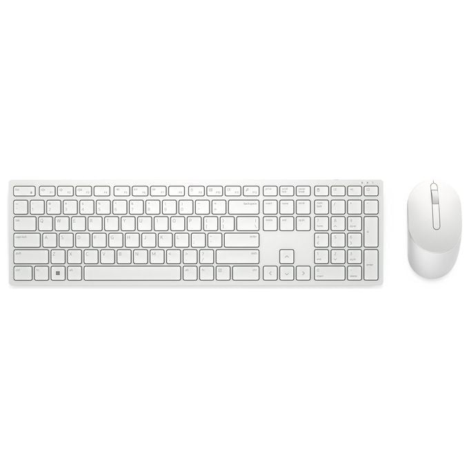 Dell KM5221W Pro Kit Tastiera e Mouse Wireless QWERTY Full-size Layout Italiano 2.4 GHz 1600 DPI colore Bianco