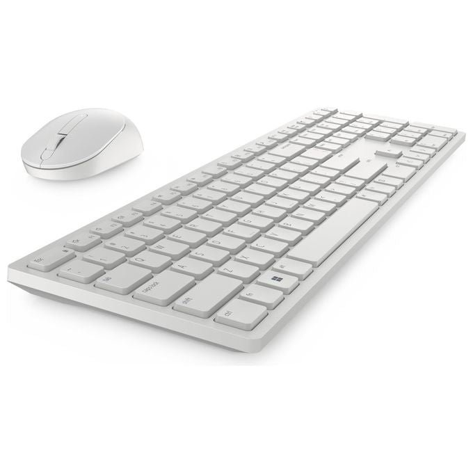 Dell KM5221W Pro Kit Tastiera e Mouse Wireless QWERTY Full-size Layout Italiano 2.4 GHz 1600 DPI colore Bianco