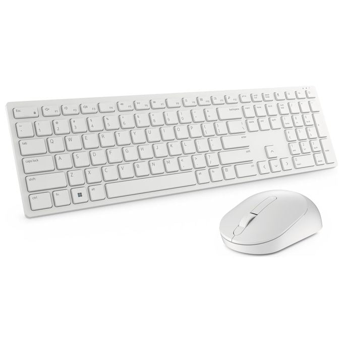 Dell KM5221W Pro Kit Tastiera e Mouse Wireless QWERTY Full-size Layout Italiano 2.4 GHz 1600 DPI colore Bianco