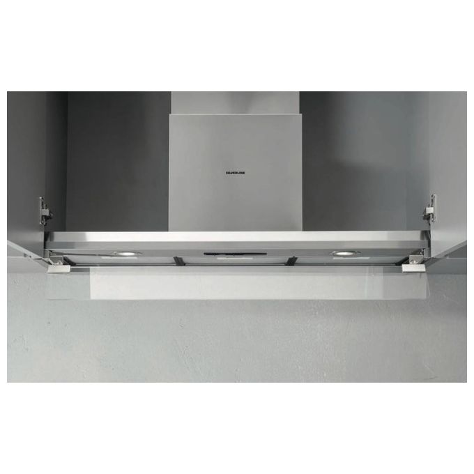 Silverline 3129 INSIDE 1 Cappa da incasso 90 cm 465 m³-h Classe C 64 dB Tiro a effetto colore Inox