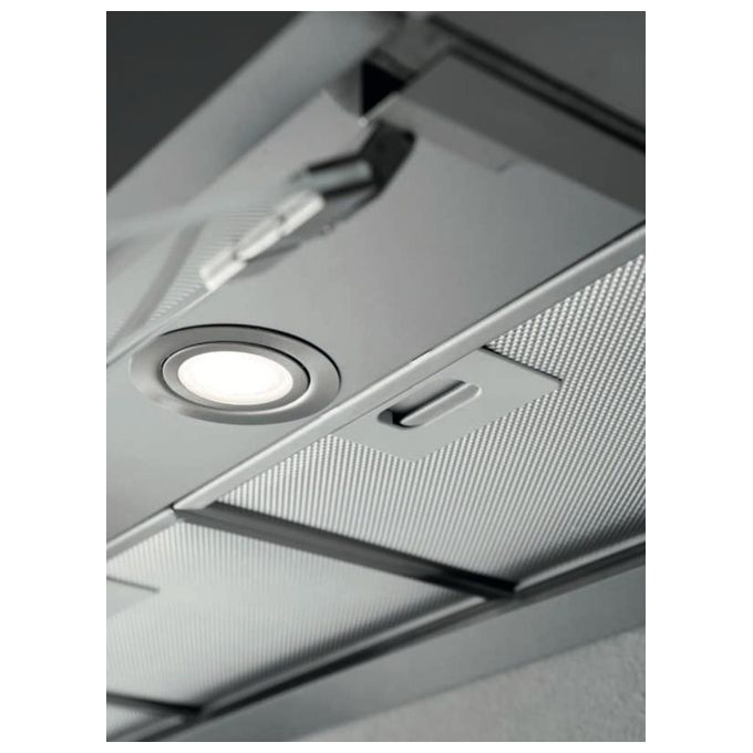 Silverline 3129 INSIDE 1 Cappa da incasso 90 cm 465 m³-h Classe C 64 dB Tiro a effetto colore Inox