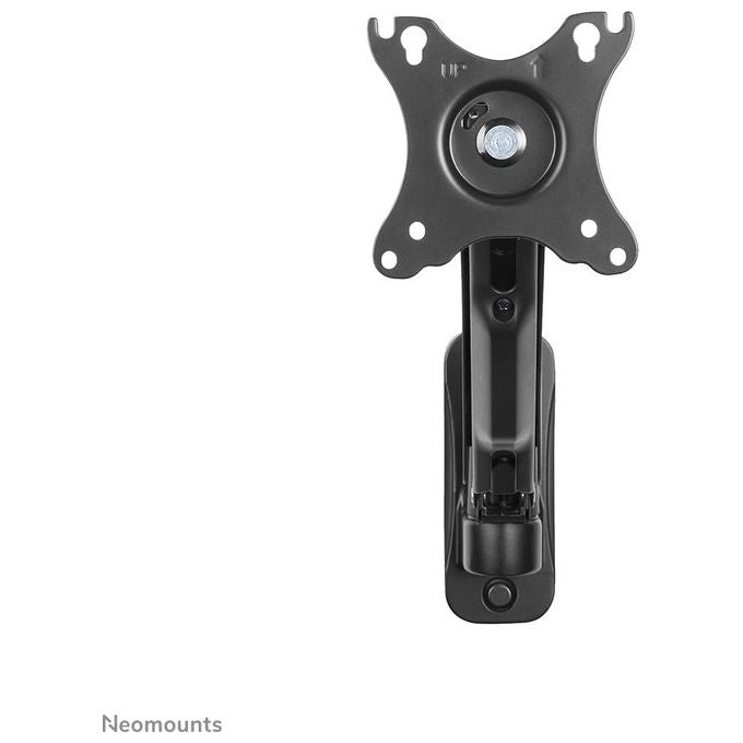 Neomounts WL70-440BL11 Supporto a Parete Full Motion per Monitor e TV 17-32'' VESA 75x75 100x100 mm Regolazione Altezza con Molla a Gas Rotazione 360° Inclinazione -45° +90° colore Nero