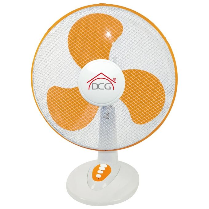 DCG Ventilatore da Tavolo 40cm Colorato per Rinfrescare Ambienti Domestici e Uffici con Design Vivace e Funzionalita' Efficiente