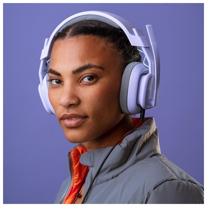 ASTRO Gaming 939-002078 A10 Headset Cuffie da Gioco Cablate con Microfono Flip-to-Mute 3.5 mm Compatibili con Xbox PlayStation PC Mac colore Lilla'
