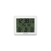 Explore Scientific WSH4003GYE000 Stazione Meteo Radio-Controllata con Allarme 3 Sensori Display LCD Retroilluminato colore Bianco