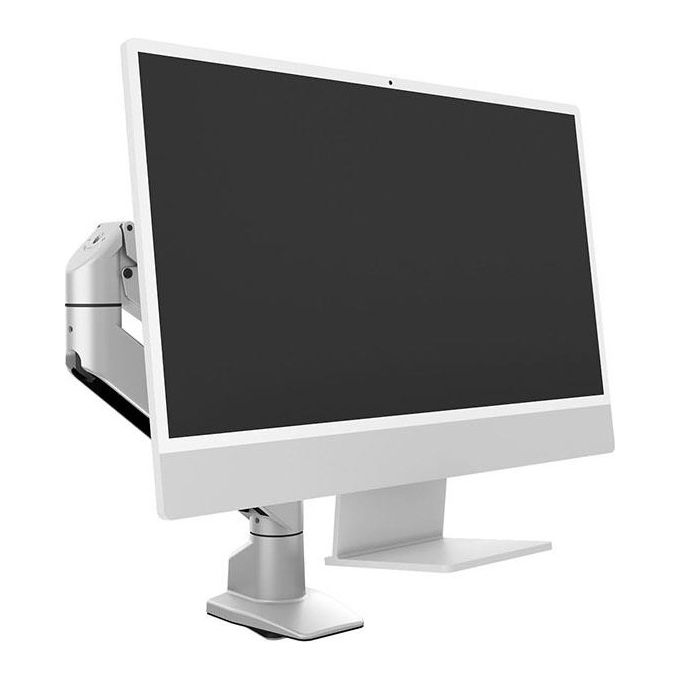 Multibrackets 3144 Braccio a Gas per Monitor 10 Kg VESA 75x75 100x100 mm 3 Snodi Inclinazione -45° a +75° Rotazione 180° colore Argento