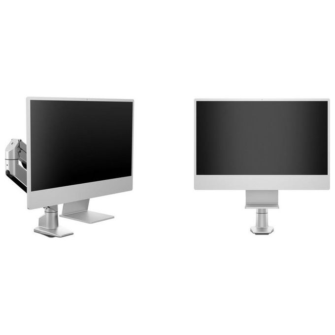Multibrackets 3144 Braccio a Gas per Monitor 10 Kg VESA 75x75 100x100 mm 3 Snodi Inclinazione -45° a +75° Rotazione 180° colore Argento