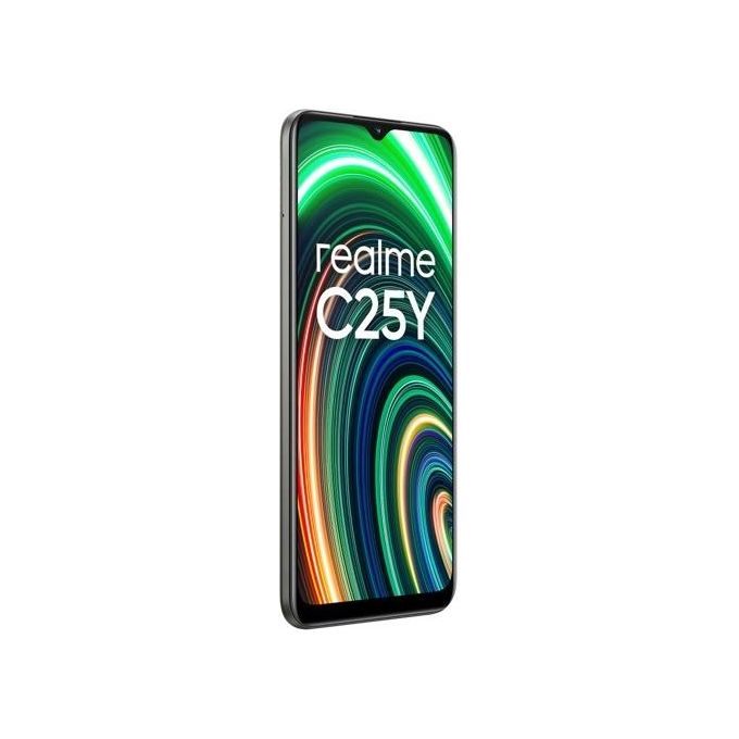 Realme C25Y Smartphone Dual SIM 6.5'' 4G 4 GB RAM 64 GB Android 11 Batteria 5000 mAh colore Metal Grey