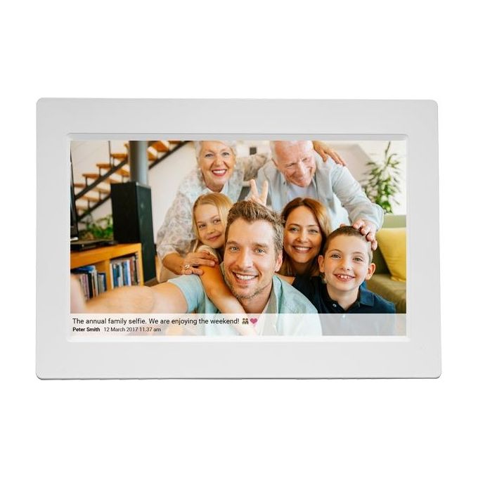 Denver 119101040280 PFF-1015W Cornice Digitale 10,1'' IPS Touch Wi-Fi 1280x800 16 GB Memoria Interna Slot microSD colore Bianco