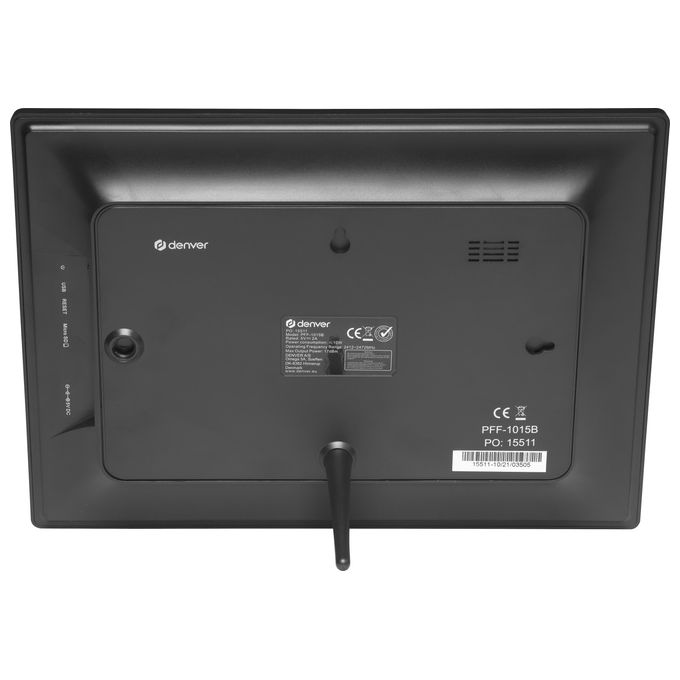 Denver PFF-1015B Cornice Digitale WiFi Schermo Touch IPS 10.1'' Risoluzione 1280x800 Memoria 16 GB Slot microSD colore Nero
