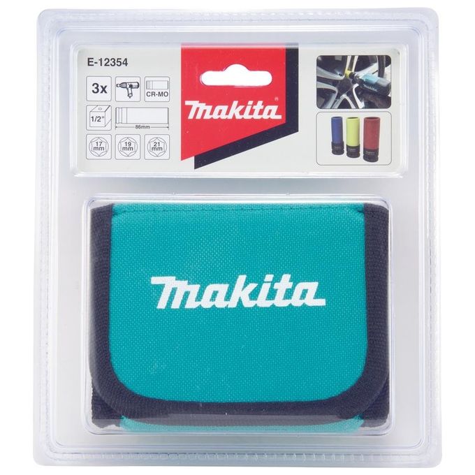 Makita E-12354 Set di 3 Chiavi per Dadi Ruota Profonda