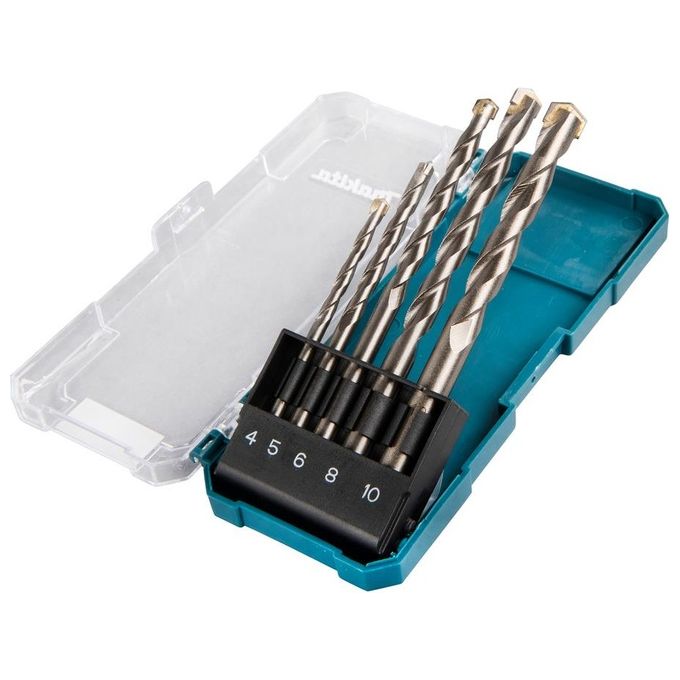 Makita D-72877 Set di 5 Punte per Trapano TCT-Set 4-10mm
