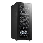 Melchioni 118700238 Vermentino 18C Dual Cantinetta Vino con Compressore 18 Bottiglie 2 Zone 5-18°C 50L Classe G 46 dB (83x48x34.5 cm) colore Nero
