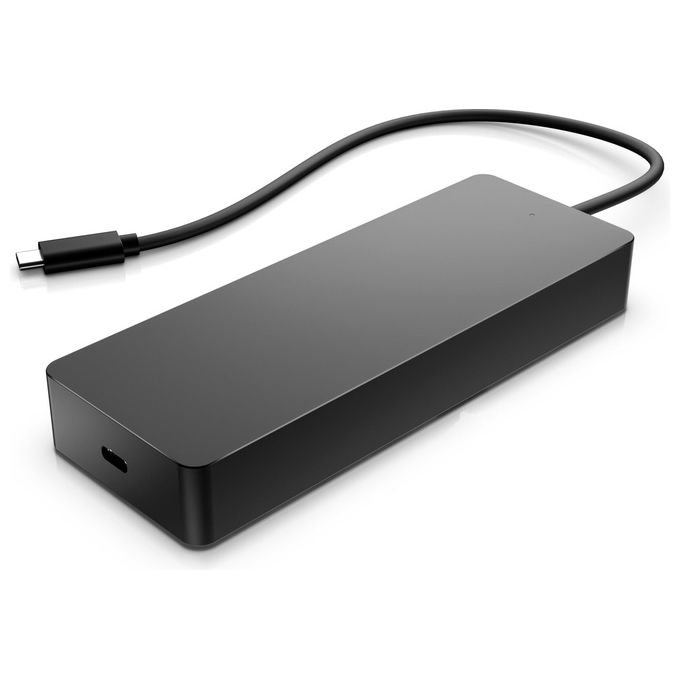 HP 50H55UT Universal USB-C Multiport Hub 7 Porte HDMI 2.0 DisplayPort 1.2 USB-A USB-C Ethernet RJ-45 Gigabit colore Nero