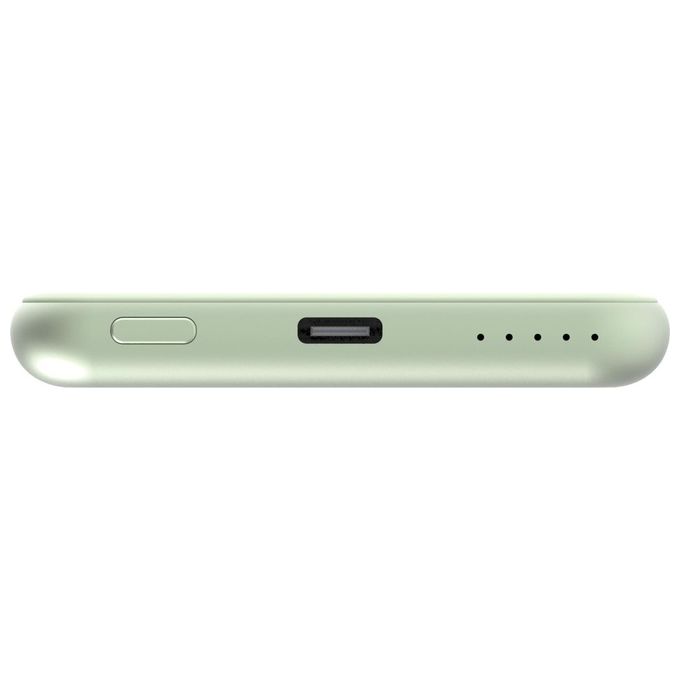 Verbatim 32241 Charge 'n' Go Power Bank Magnetico 5000 mAh 15 W Ricarica Wireless 20 W Power Delivery colore Verde