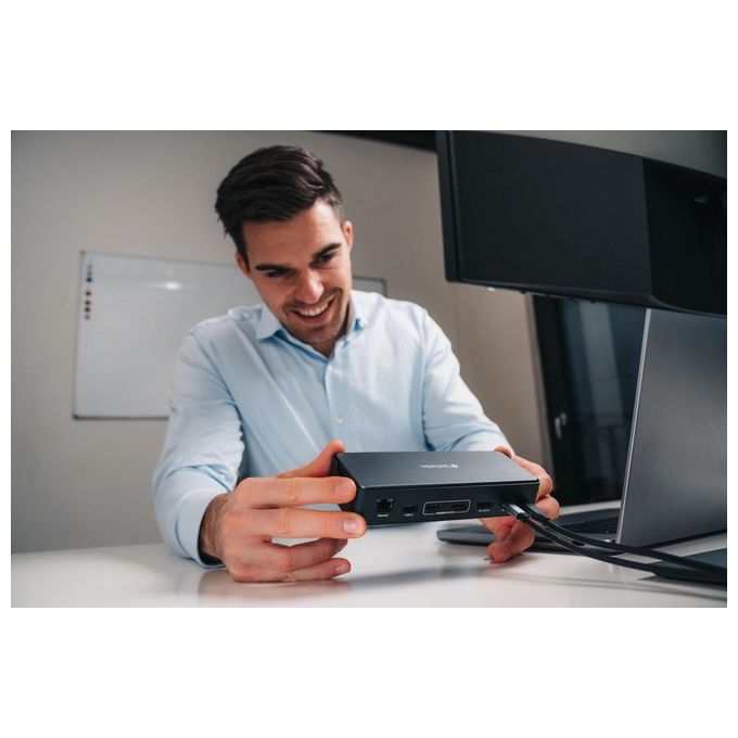 Verbatim 32173 Docking Station USB-C Pro 15 Porte con HDMI 8K DisplayPort SSD Slot e Alimentazione 100 W colore Nero Grigio