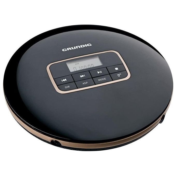 Grundig GCP1010 Lettore CD Portatile con Batteria Ricaricabile fino a 8 Ore Formati MP3 WMA CD-R CD-RW Display LCD Uscita Cuffie 3.5 mm colore Nero-Argento