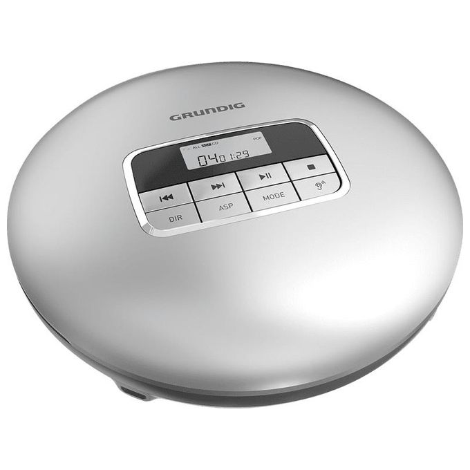 Grundig GCP1020 Lettore CD Personale Supporto MP3 WMA Display LCD Uscita Linea 3.5 mm Batteria Ricaricabile 8h colore Bianco