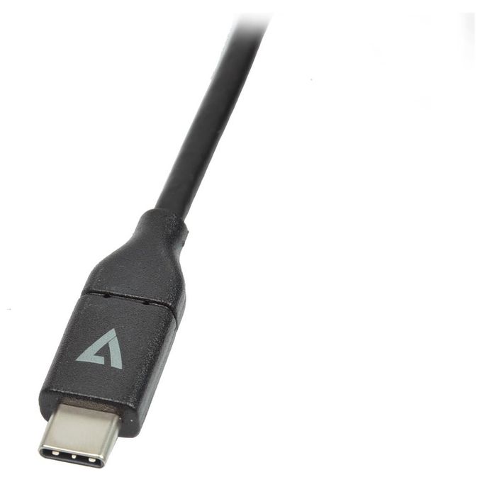 V7 V7UCVGA-2M VGA (D-Sub) USB Tipo-C Nero