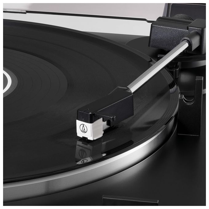 Audio-Technica AT-LP60XBK Giradischi a Cinghia Completamente Automatico 33 1-3 e 45 rpm Preamplificatore Phono Integrato colore Nero