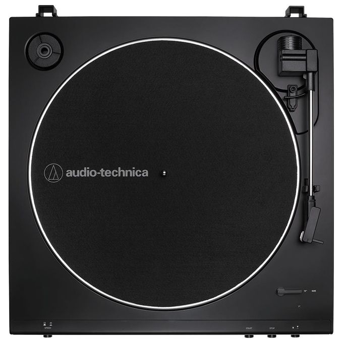 Audio-Technica AT-LP60XBK Giradischi a Cinghia Completamente Automatico 33 1-3 e 45 rpm Preamplificatore Phono Integrato colore Nero