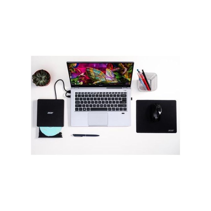 Acer GP.ODD11.001 Masterizzatore CD DVD Portatile DVD±RW USB 3.2 Gen 1 Slot-in M-DISC compatibile Windows Mac colore Nero