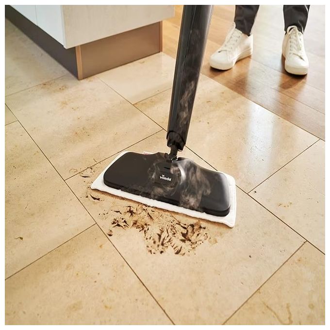 Vileda 168935 Steam XXL Plus Pulitore a vapore 1550 W 0,4 L riscaldamento 15 s 3 livelli vapore colore Nero
