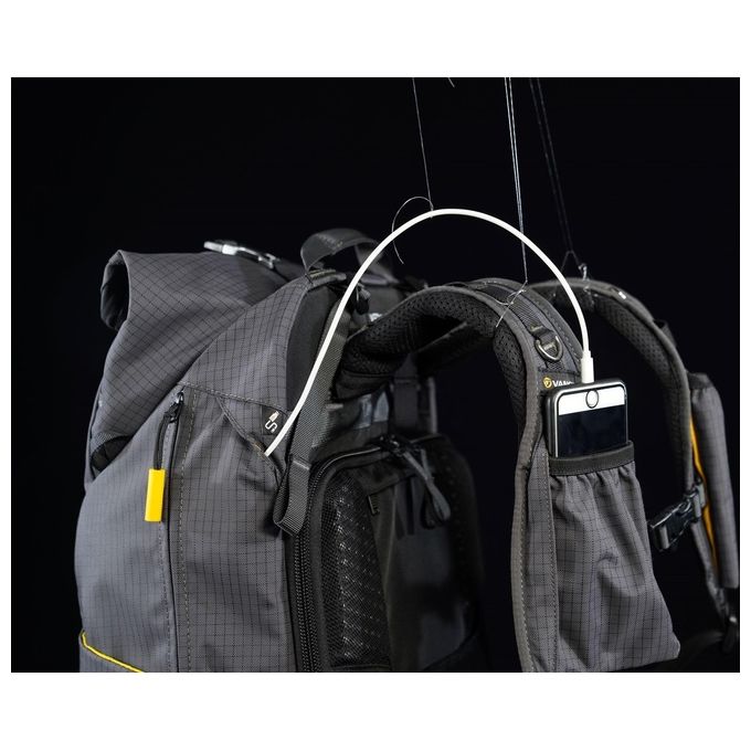 Vanguard VEO ACTIVE 53 GY Zaino Fotografico Outdoor 45L accesso posteriore laptop 16'' impermeabile colore Grigio