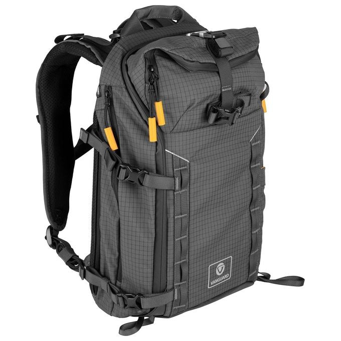 Vanguard VEO ACTIVE46 GY Zaino Fotografico Outdoor 25L Compatibilita' Laptop 14'' Tablet 10'' Porta USB Supporto Treppiede Copertura Antipioggia colore Grigio