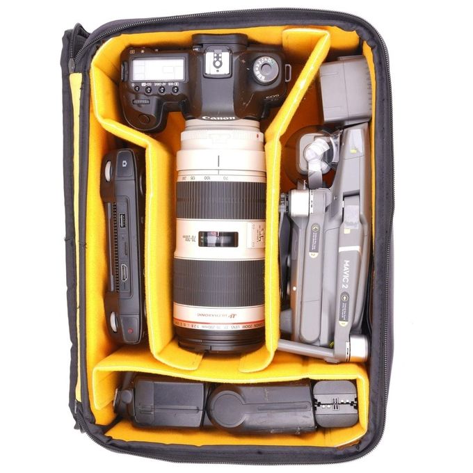 Vanguard VEO ACTIVE46 GY Zaino Fotografico Outdoor 25L Compatibilita' Laptop 14'' Tablet 10'' Porta USB Supporto Treppiede Copertura Antipioggia colore Grigio