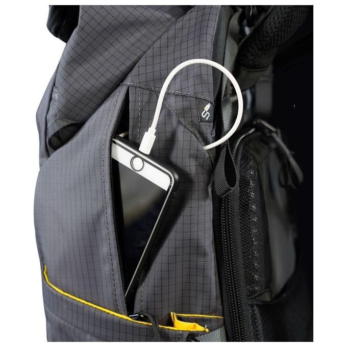 Vanguard VEO ACTIVE46 GY Zaino Fotografico Outdoor 25L Compatibilita' Laptop 14'' Tablet 10'' Porta USB Supporto Treppiede Copertura Antipioggia colore Grigio