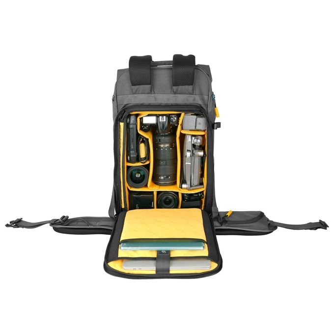 Vanguard VEO ACTIVE 53 GY Zaino Fotografico Outdoor 45L accesso posteriore laptop 16'' impermeabile colore Grigio
