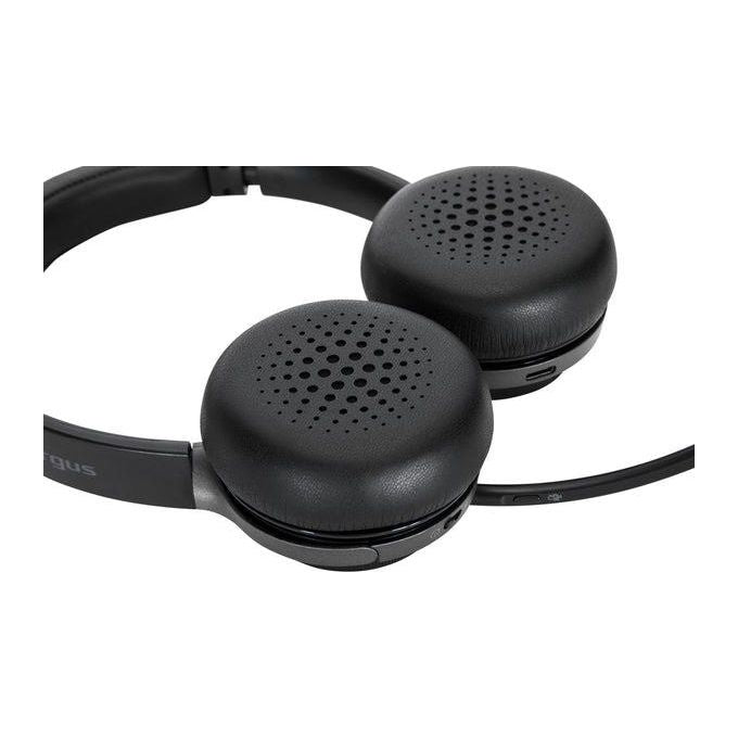 Targus AEH104GL Cuffie Wireless On Ear con Microfono Bluetooth 5.0 USB tipo C AUX autonomia 16h colore Nero